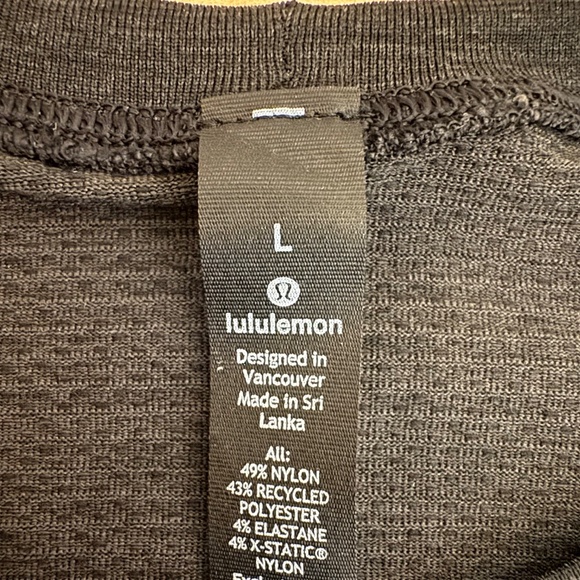 FLAWLESS Lululemon At Ease Shirt Black Men’s Large - Picture 3 of 4